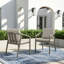 Chaises de patio en aluminium avec coussins