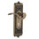 Egg & Dart Plate Privacy (Bed & Bath) with Decorative Keyhole and Manor Lever
