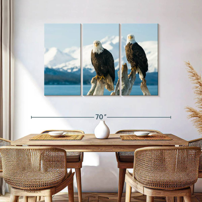 Bald Eagle Pair, 36" H x 57" W