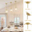 Ensemble de 3 luminaires suspendus en cristal pour îlot de cuisine-1478848478