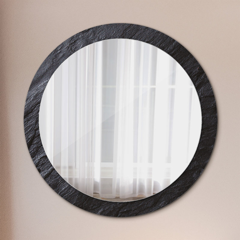 Huldar Glass Flat Wall Mirror, 90cm H x 90cm W