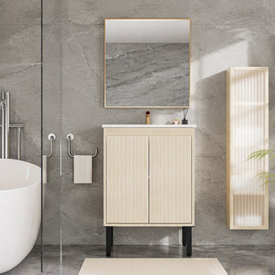 Meuble-lavabo gris 24 po sans lavabo