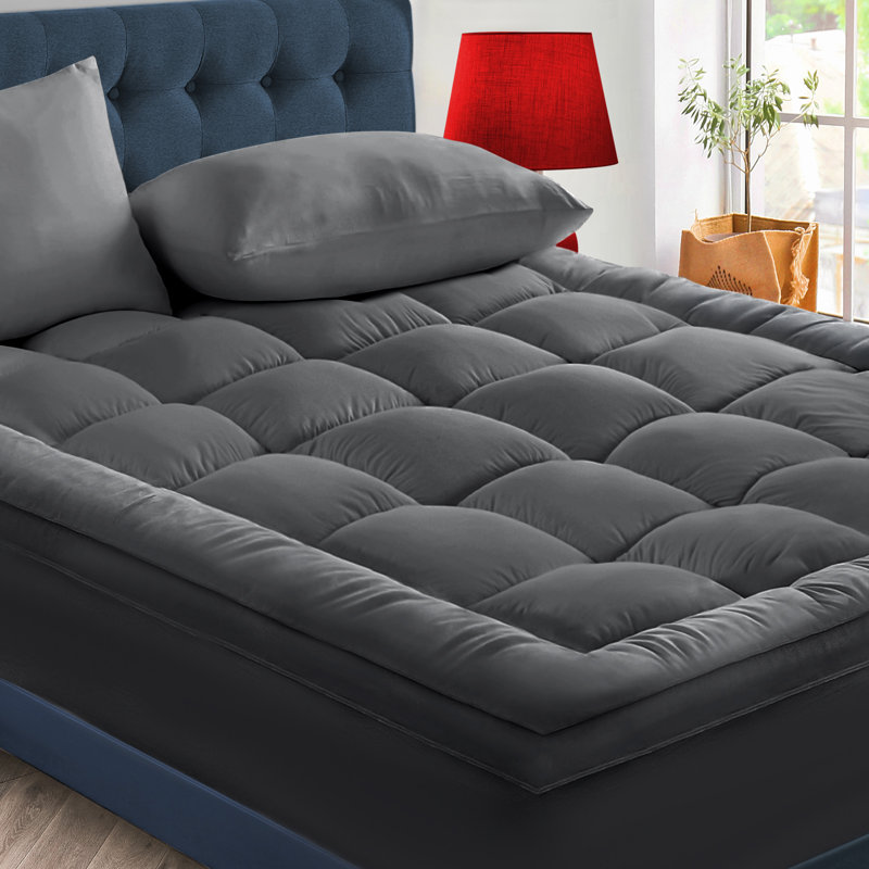 Cooling Mattress Topper for Back Pain – Extra Thick Pillow Top Mattress Pad with Deep Pocket 8-21 Inch, Soft Mattress Protector with 3D Snow Down Alternative Fill