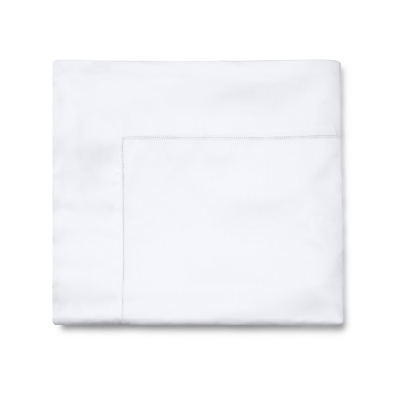 Fiona Sateen Flat Sheet, White, Twin Flat Sheet