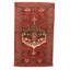 Tapis rouge foncé Eyan 3 pi 2 po x 5 pi 3 po