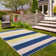 Power Loom Blue Indoor/Outdoor Rug