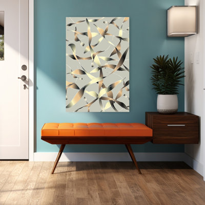 Contemporary Art Abstract Elegant Geometric Nature Landscape Wall Art by Angelo Cerantola - Wrapped Canvas Print