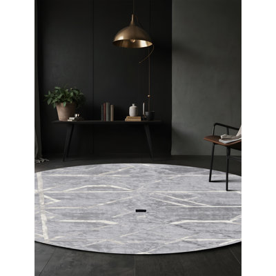 Tapis gris lavable à la machine