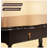 Minimalist vintage oval solid wood coffee table-110778842