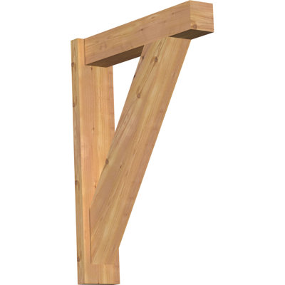 L 7 1/2 po x P 24 po x H 32 po Blocker traditionnel lisse, cèdre rouge de l'Ouest