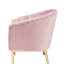 Fauteuil d'appoint Colla Blush Pink Velvet & Gold Finish (fauteuil d'appoint)