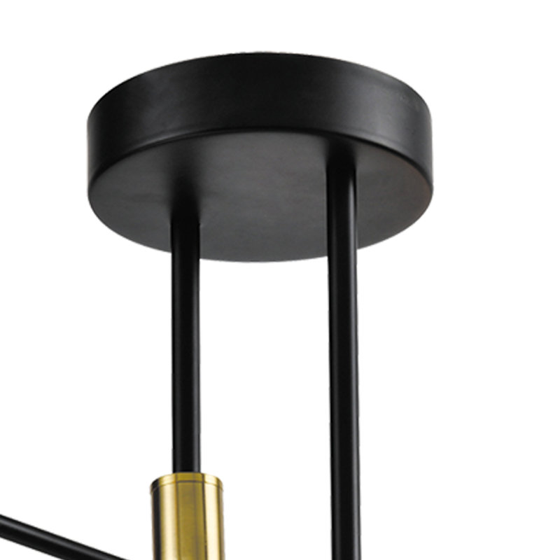 Rensselear 4 - Light Dimmable Sputnik Modern Linear Chandelier