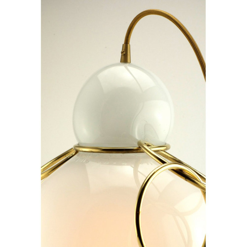 Lustre Murano, Argent antique, H 13 po x l 9 po x P 9 po, Soleil