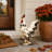 Adelphie Polystone Indoor Outdoor Rooster White Decorative Garden Sculpture