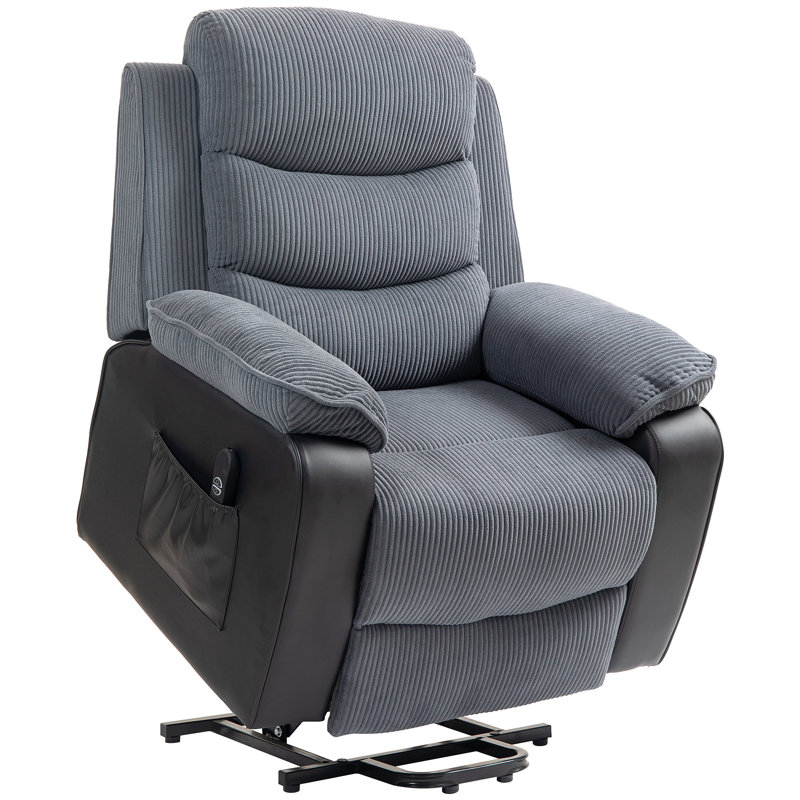 Reyhaneh 96cm Wide Lift Assist Standard Recliner, Grey