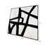 Framed Line Abstract Wall Art for Bedroom & Living Room, Black & White Canvas Painting-94954320