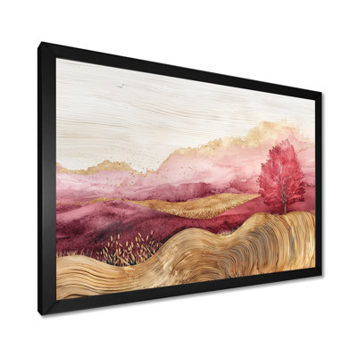 «Country Side Rose Meadow», art mural prairie