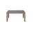 Aston 36" Wide Rustic Industrial Solid Wood Faux Concrete Rectangular Coffee and Cocktail Table
