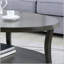 Large table de bout carrée avec plateau en verre, table basse en verre trempé en acier inoxydable