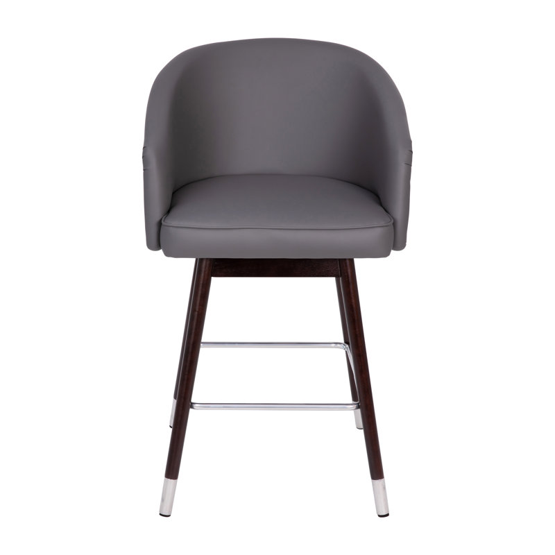 Tabouret de comptoir 26,25 po, Tabouret de comptoir (siège d'une hauteur de 26,2, gris