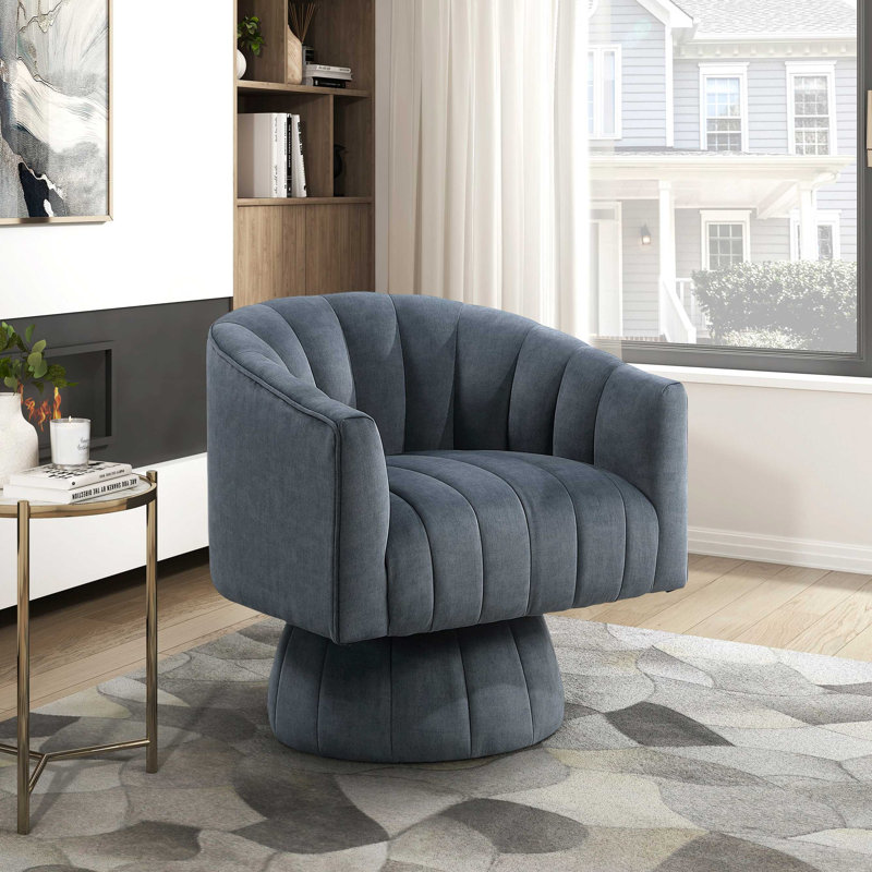 Fauteuil d'appoint moderne en velours, Dark Grey