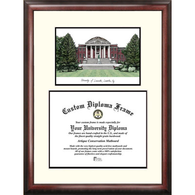 NCAA Louisville Cardinals Scholar Lithograph Diploma Frame
