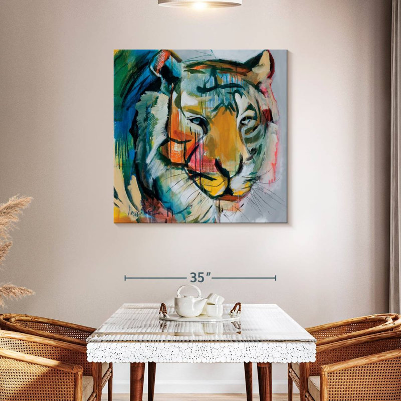 Tiger Tiger, 39" H x 39" W