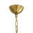 1-Light Clear Reeded Glass Globe Pendant