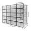 Boîte de rangement pour 20 paires de rangement pour chaussures empilable noir 36,22 po-133263221