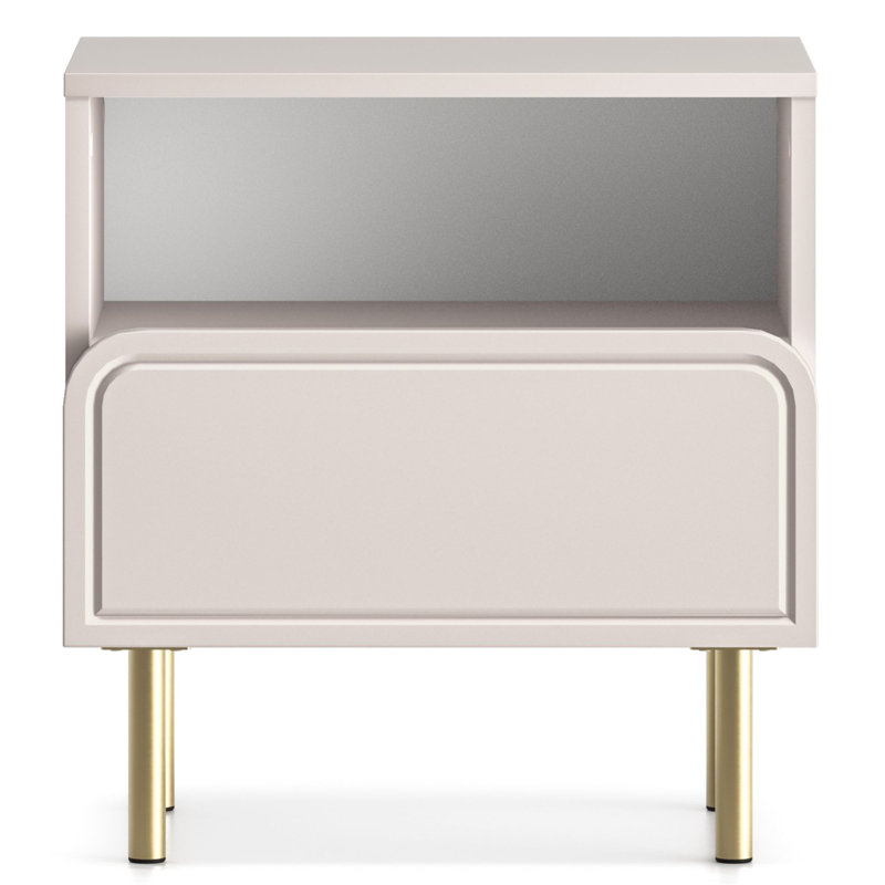 50cm W Manufactured Wood Bedside Table