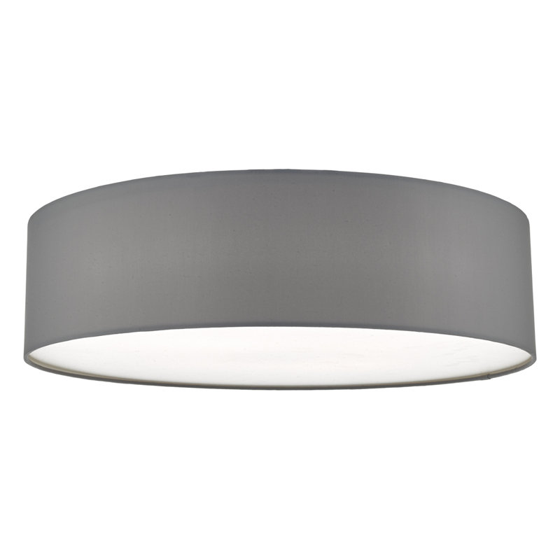 Ansonia Fabric Flush Mount, Grey