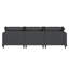 Module de canapé 94 * 35 "à 3 places pour canapé modulaire modulaire, siège large, canapé en chenille avec coussins décoratifs, mobilier d'intérieur rembourré pour salon, chambre à coucher, appartement