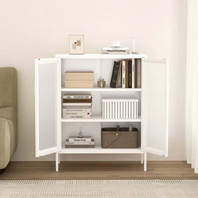 32" Metal Accent Cabinet