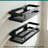 Modern Wall Mounted Metal Bathroom Shelf In Matte Black