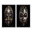 «Ethnical Traditional African Mask» - ensemble d'art mural tribal africain de 2 pièces-936461187-936461188