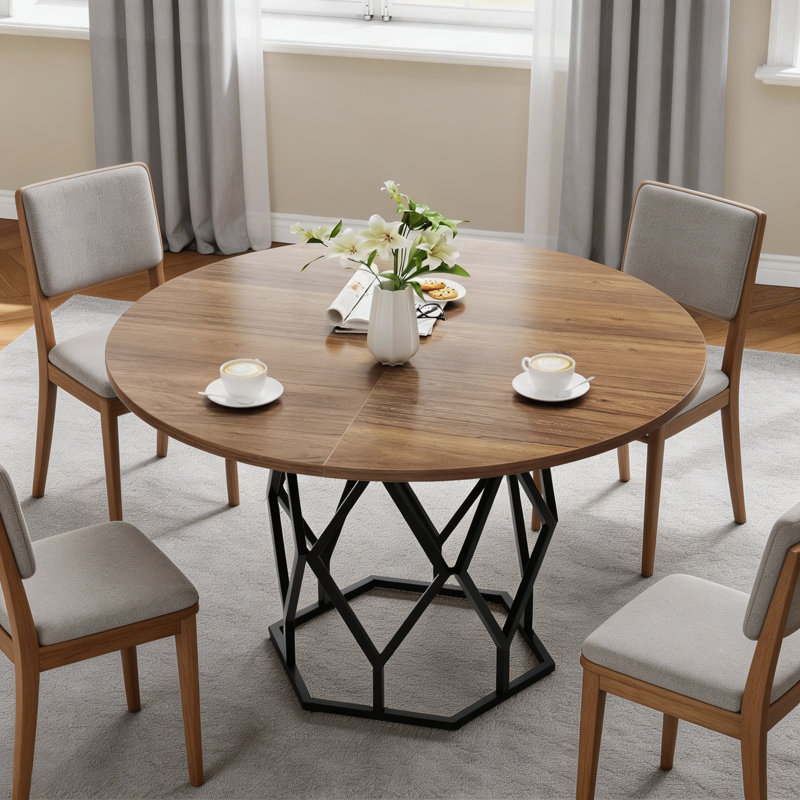 Dining Table with Iron Base