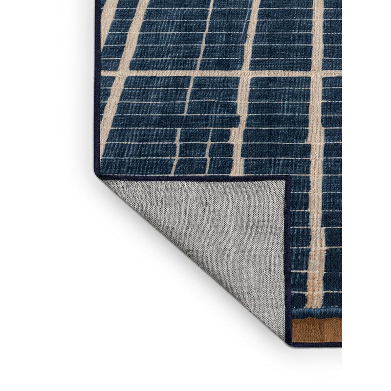 Tapis gris lavable à la machine, Carré 3 pi