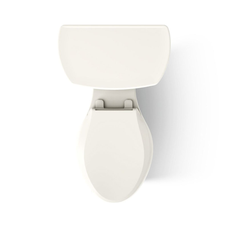 WellworthÂ® 1.28 GPF Water Efficient Elongated Two-Piece Toilet, Left-Hand, Biscuit