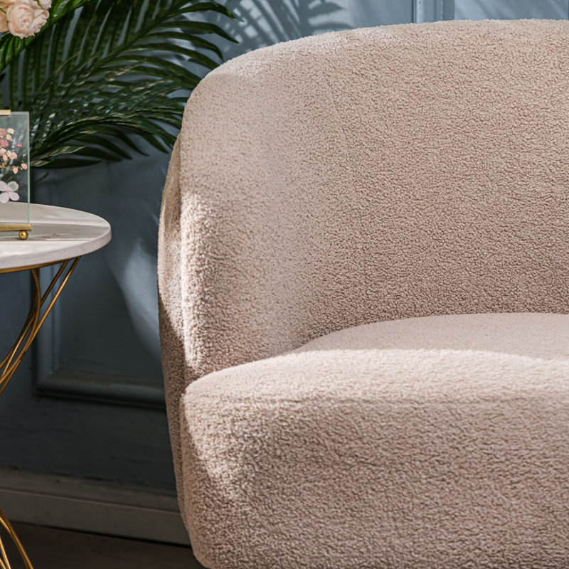Chaise longue en métal Kestner, Tissu beige