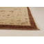 Tapis de surface en laine beige/brune 9 pi 2 po x 11 pi 10 po one-of-kind à la main-noué la 2010 chobi Naved