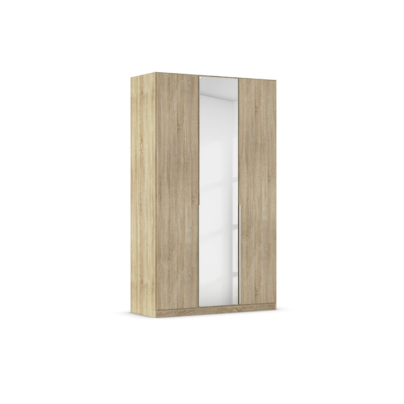 Alabama 2 Door Wardrobe, Sonoma Oak, 229cm H x 136cm W x 54cm D, Basic