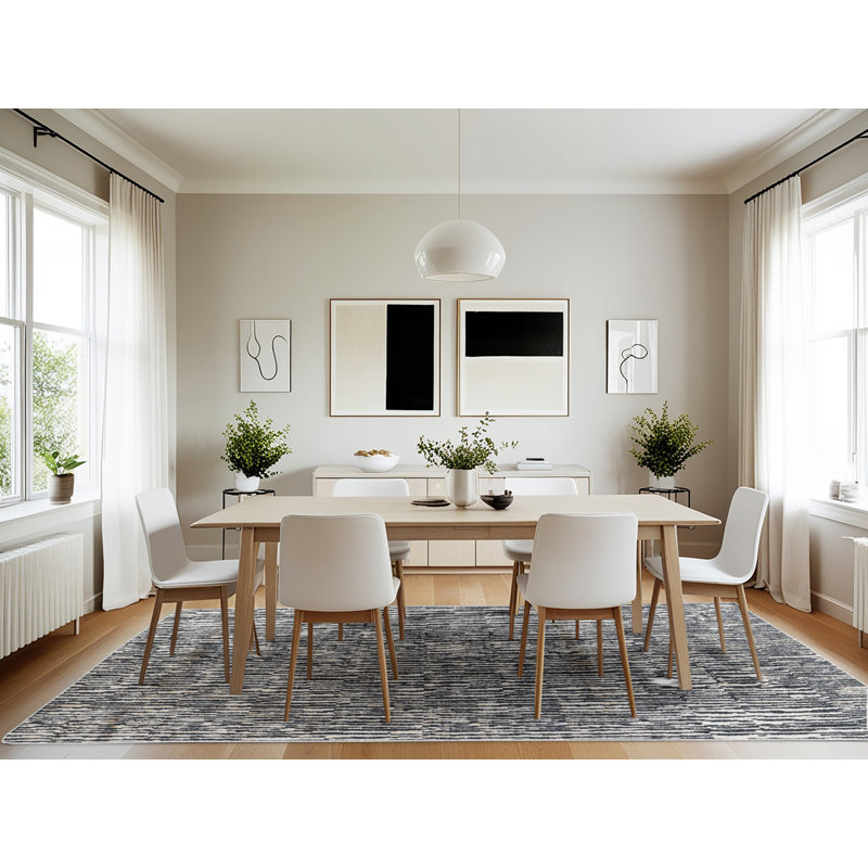 Abstract Indoor Rug, Rectangle 7' x 10'