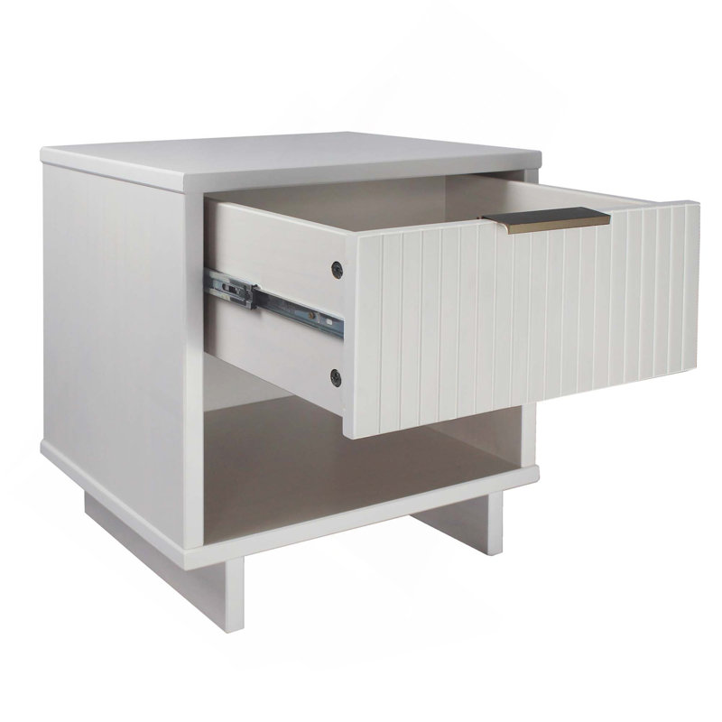 Table de chevet blanche, Blanc