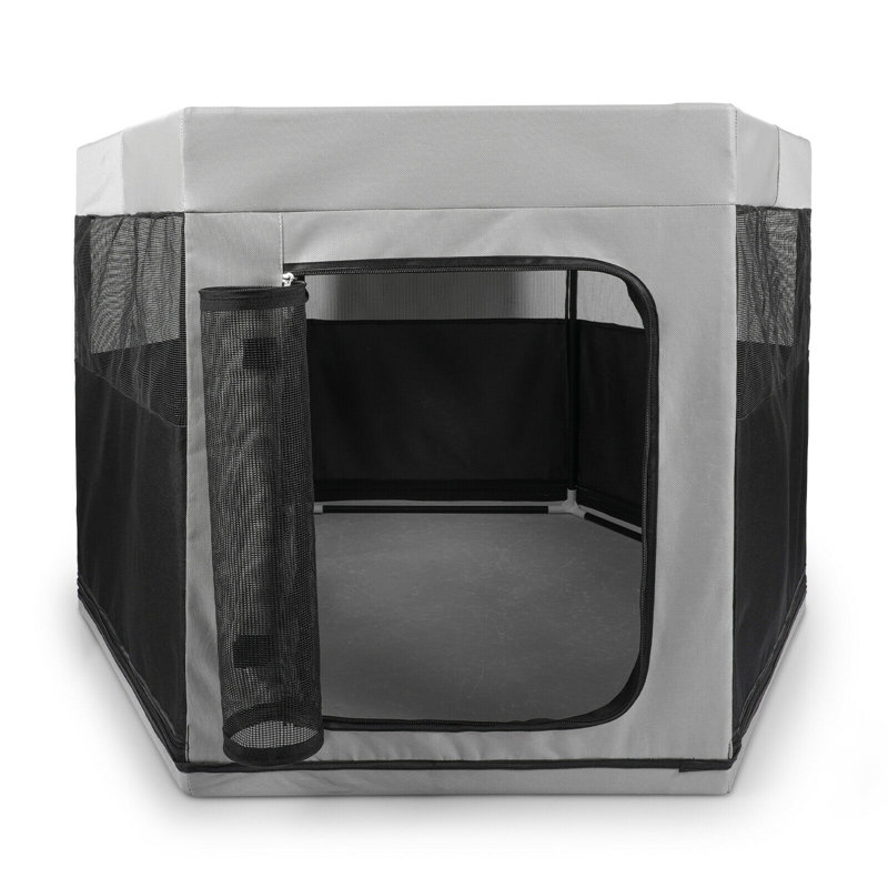 Enclos pour animaux, gris, H 24 po
