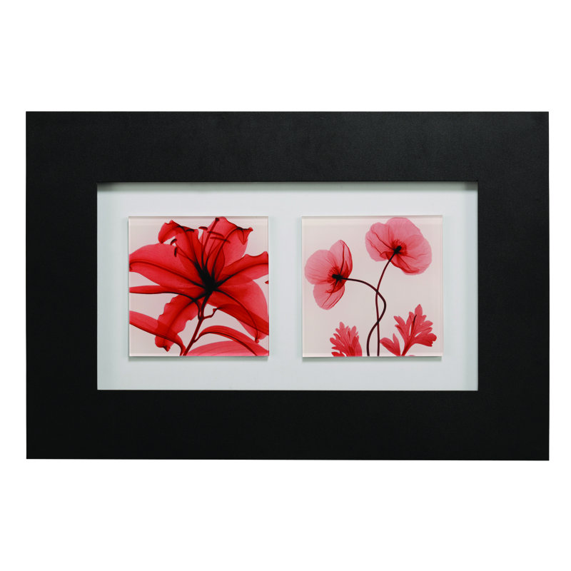 Black Print on Glass