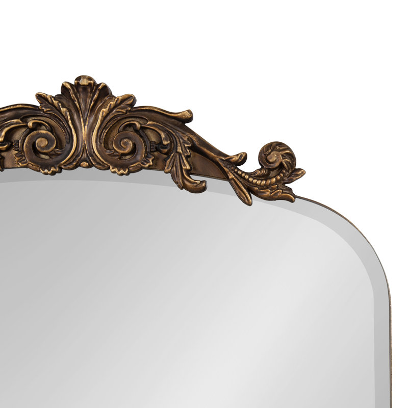 Arendahl Beveled Frameless Arch Mirror 20x30, Gold