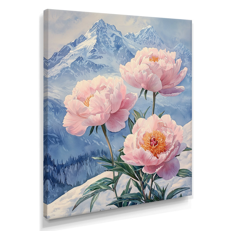 Beazer - Floral Canvas Prints, Ne s'applique pas, Toile tendue, H 20 po x l 12 po