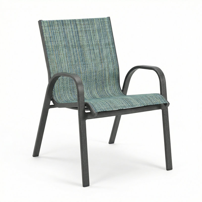 Windward Outdoor Seabreeze Arm Chair, Nova Seaglass Sling/Anthracite