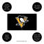 Tapis polychrome en PVC, 16 po x 28 po, Pittsburgh Penguins