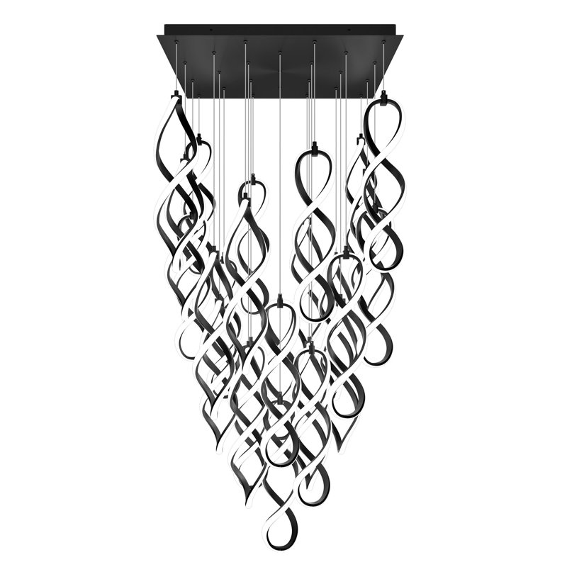 Interlace 25 - Light LED Pendant, Black
